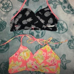 TWO Victoria’s Secret PINK bikini tops